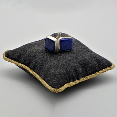 Cuff Links with Lapis Lazulis - Μπλε