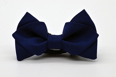 Indigo Blue Diamond Point Boy’s Bow Tie