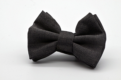 Bird’s Eye Charcoal Grey Butterfly Boy’s Bow Tie