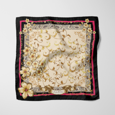 Old World Flower Μεταξωτό Μαντήλι
