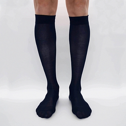 Chiffon in Hircus goat-Κασμίρι  - Μπλε σκούρο