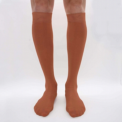 Λεπτές μακριές κάλτσες έως το γόνατο - Κάμελ