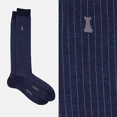 Μακριές κάλτσες έως το γόνατο με πλέξη λάστιχο

Μακριές κάλτσες έως το γόνατο με πλέξη λάστιχο - Μπλε