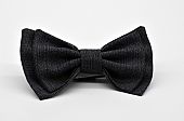Dark Grey Double Butterfly Boy’s Bow Tie : 1