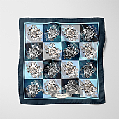 Knossos Revival Silk Pocket Square  : 1