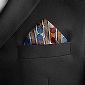 Knossos Mosaic Beige Pocket Square : 4