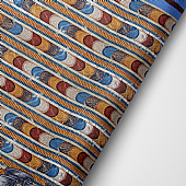 Knossos Mosaic Blue Silk Neckerchief : 3