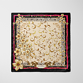 Old World Flower Μεταξωτό Μαντήλι Τσέπης : 1